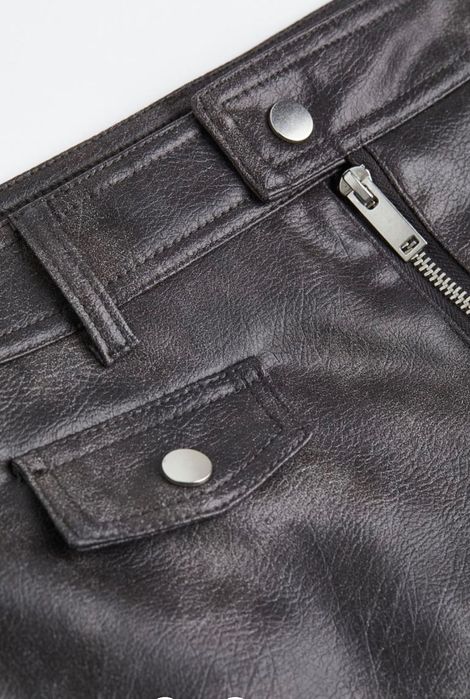 Кожена пола H&M изкуствена кожа + подарък харнес колан