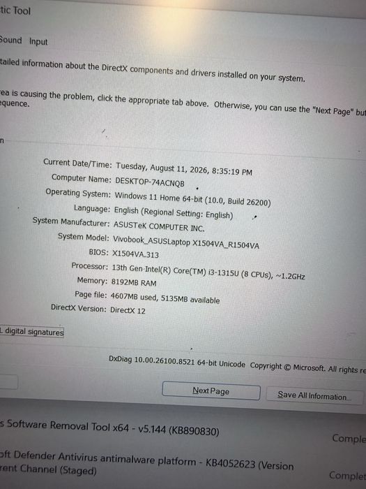 ASUS Vivobook 15 X1504 i3 8GB RAM 512GB SSD Full HD IPS
