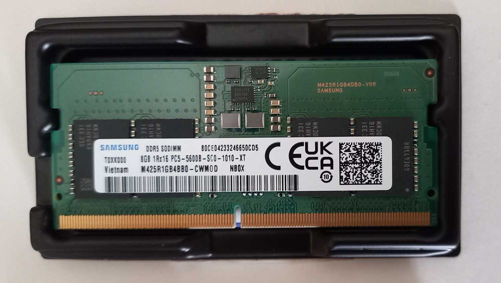 memorie RAM laptop DDR5 16GB 5600, posibil kit 32GB din 2x16GB, asigur montaj