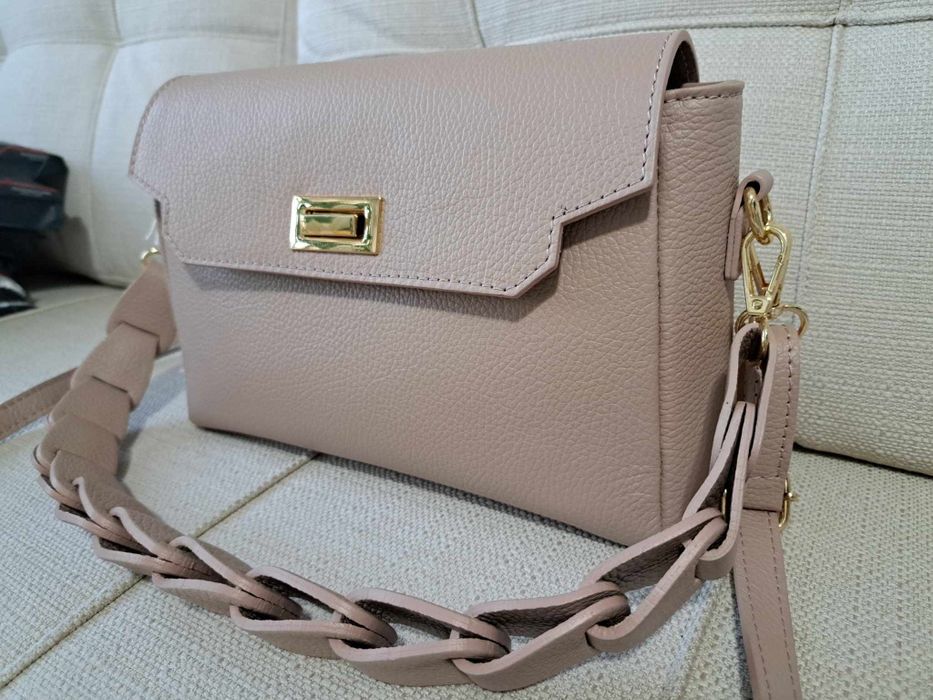 Дамска чанта естествена кожа