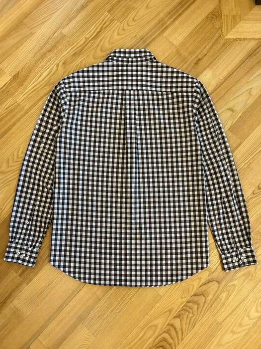 Cămașă Tommy Hilfiger 100% bumbac – carouri maro/alb – mărimea M