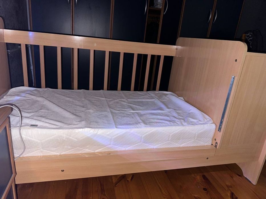 Кровать детская+матрас+бортики отдам в подарок