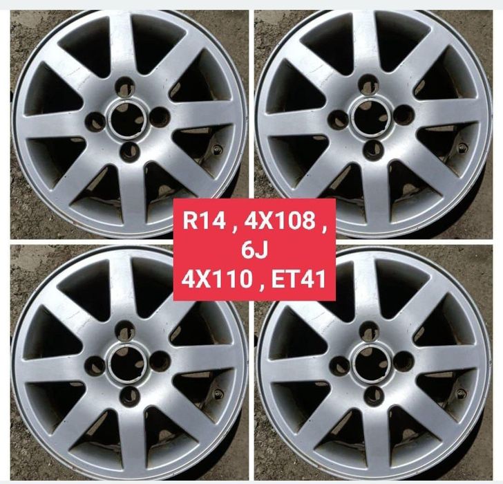 Seturi jante:4X108 4X110 și 5X108,R 14,R16,schimb, bluza top marim top