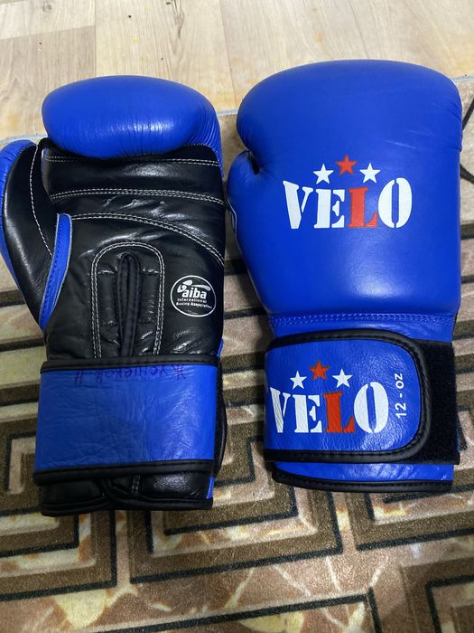 Перчатка вело синий