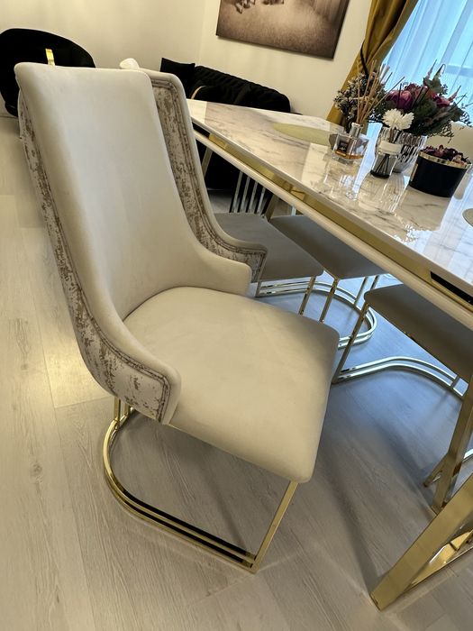 Masa de dining moderna tip marmura