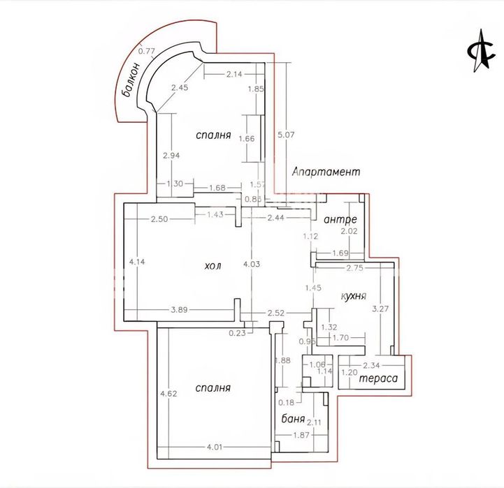 Продава се Тристаен апартамент в София, Докторски паметник - 110 кв.м за 2759 €/кв.м - Снимка #1