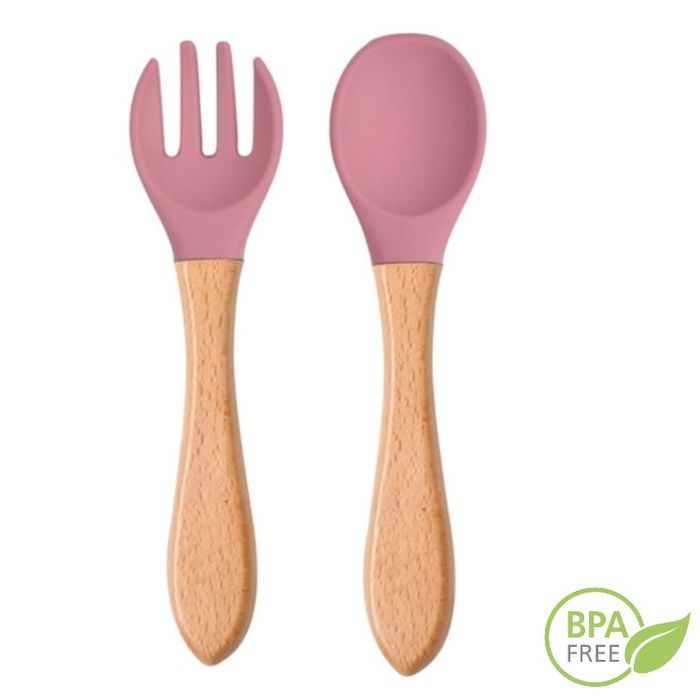 Set Complet Diversificare Bebe din Silicon, REVOSE™, Dark Pink