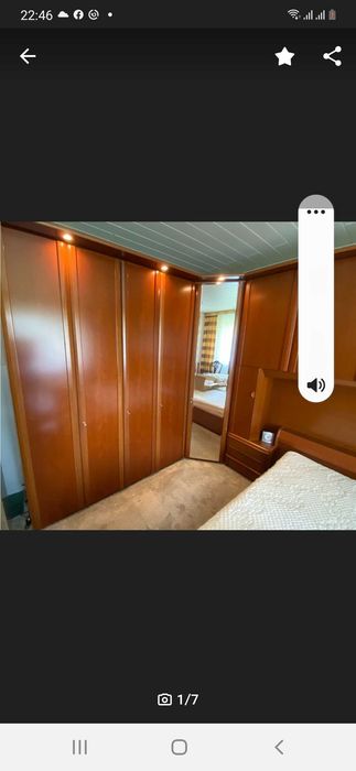 Комплект Спалня с Надстроика и Гардероб Череша