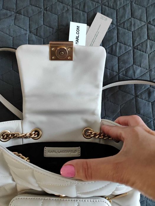 Раница естествена кожа Karl lagerfeld оригинална