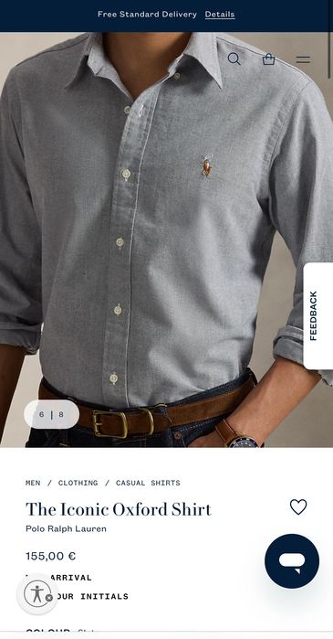 Мъжка риза с дълъг ръкав : POLO By RALPH LAUREN L