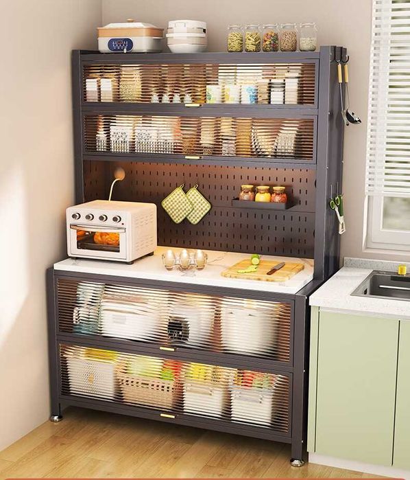 Шкаф с прозрачной дверцей/организованное хранение посуды