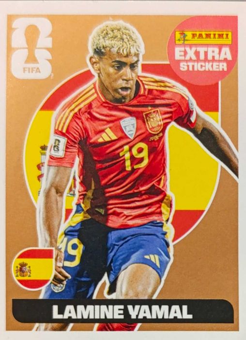 Златен extra sticker на Lamine Yamal