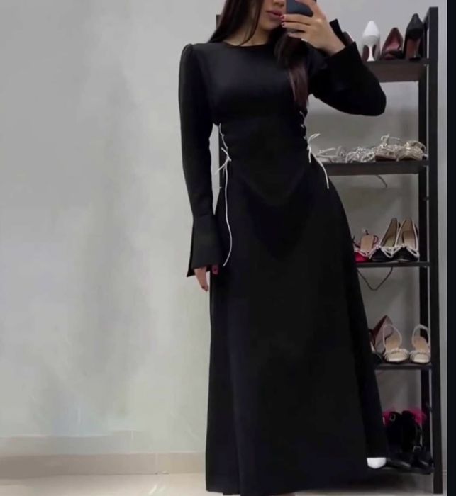 Вечернее платье с завязками