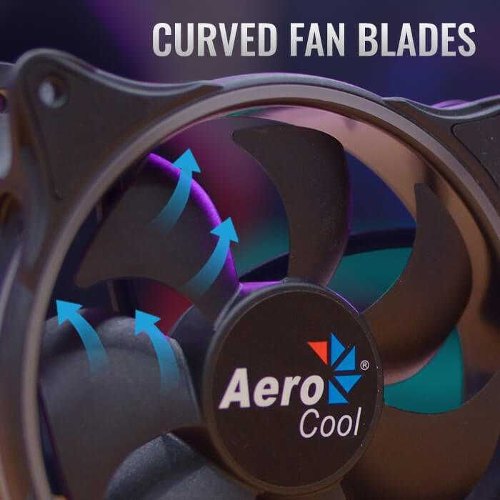 2 Buc. Ventilatoare Aerocool Eclipse 120mm iluminare ARGB Pack