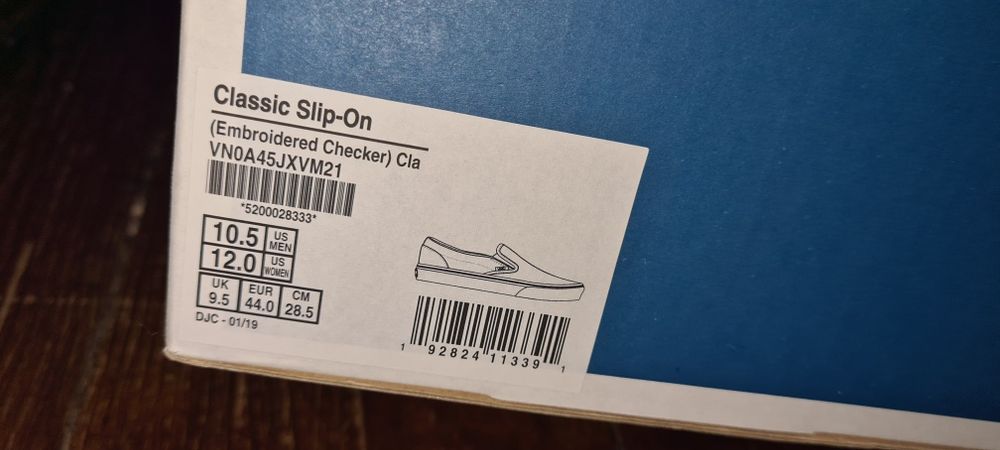 Vans Vault Classic Slip-On Bricolage LX (Embroidered Checker)
