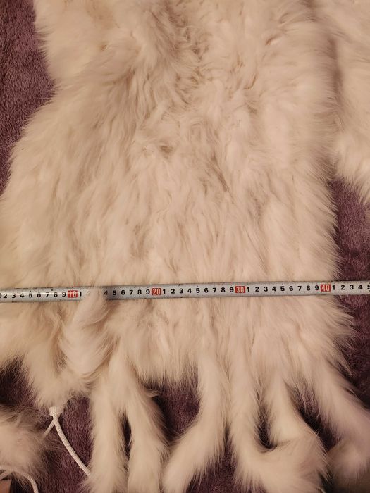 Шал от естествена сребърна лисица