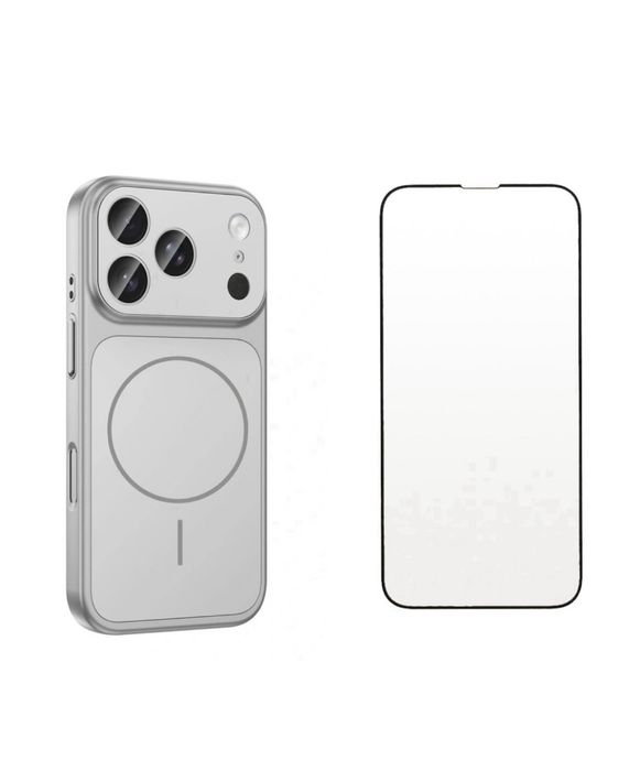 Husa Magsafe Glass Seria 17 + Folie Sticla Iphone 16/16 PRO/16 PRO MAX