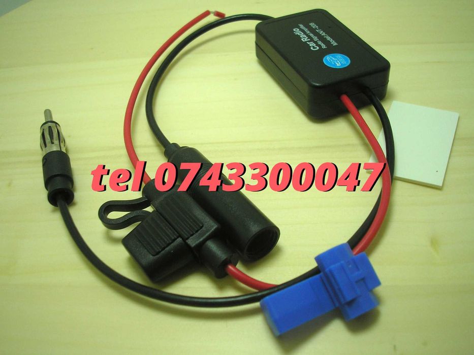 Amplificator De Semnal Antena Radio Masina Fm 12V Montaj Dedicat