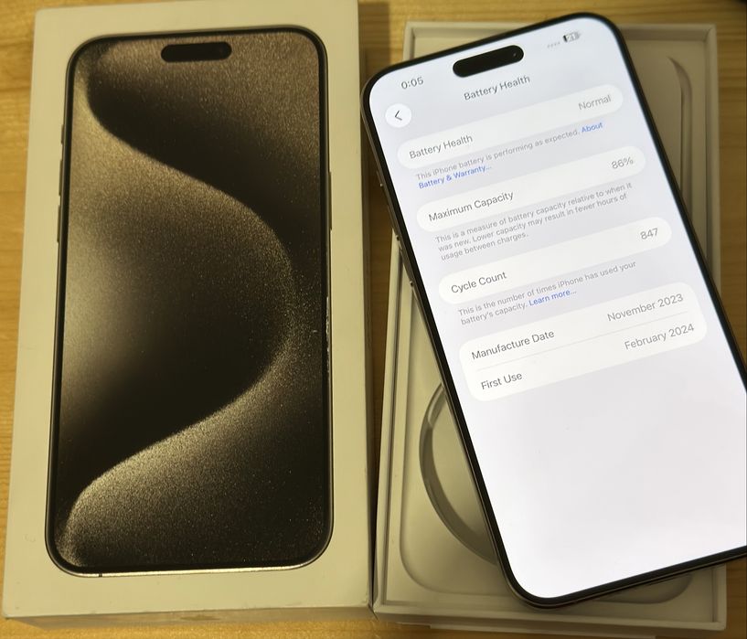 Iphone 15 PRO MAX Natural Titanium 256GB