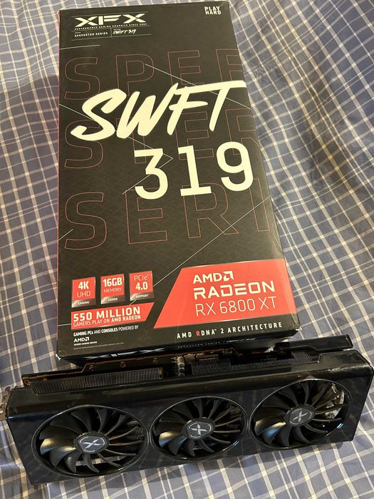 Видеокарта RX 6800 XT AMD Radeon XFX Swift 319 16gb GDDR6