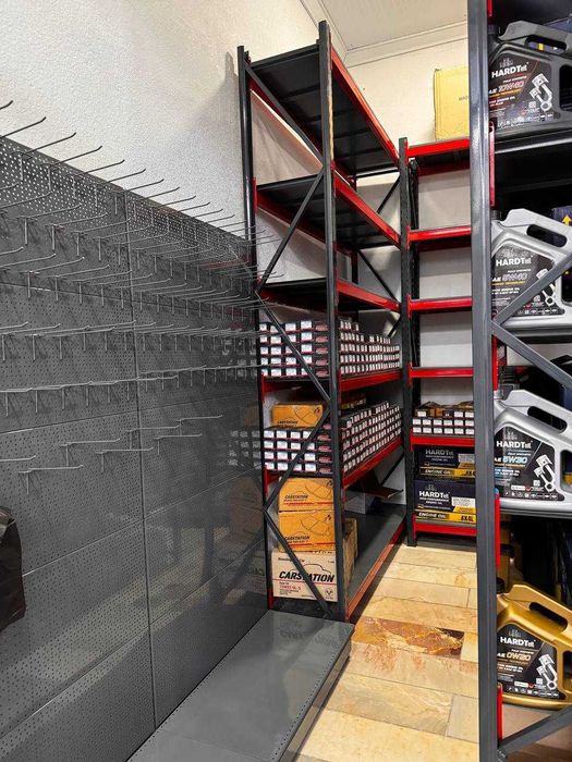 Металл стеллажлар металл полкалар омборлар ва подвал учун Стеллажи