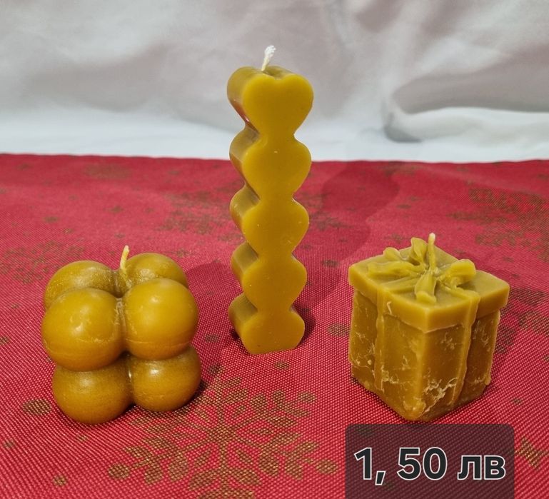 Ръчно изработени свещи от пчелен восък