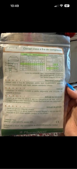 Ciorap de compresie membru amputat