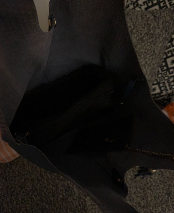 Нова голяма чанта ,естествена телешка кожа