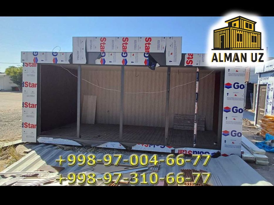 контейнер офис магазин уйлар ва бошка бизнесларингиз учун
