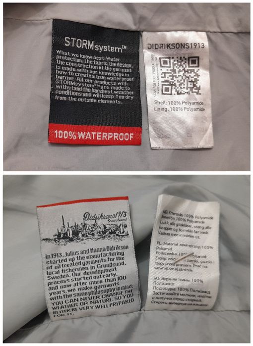 Geaca Didriksons 100% Waterproof STORM System, mărimea 130 copii