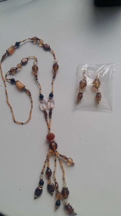 Колье подвески сережки