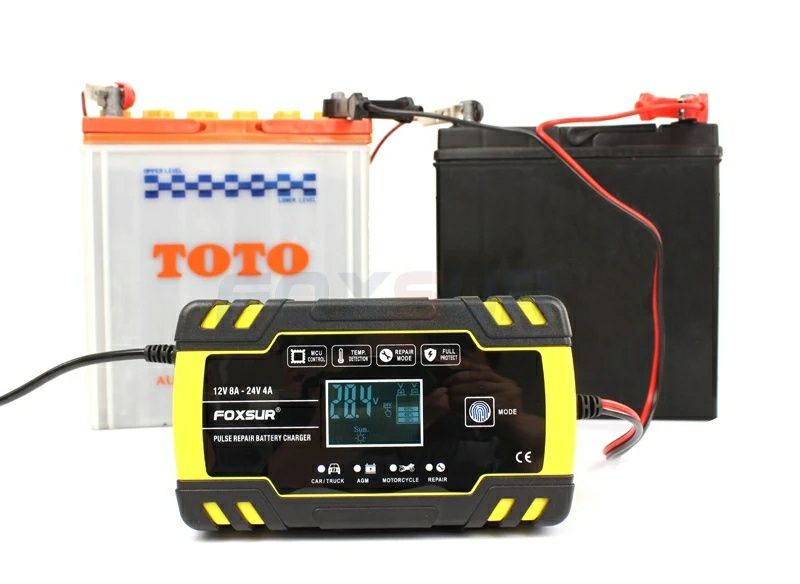 Redresor FOXSUR incarcare /reparare baterii auto moto camioane 12V 24V