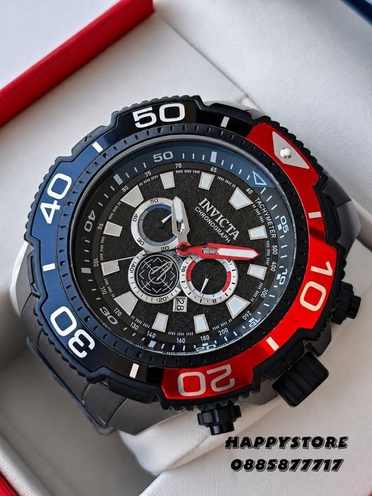 INVICTA Commandor Titanium Red 71 mm, Инвикта нов мъжки часовник