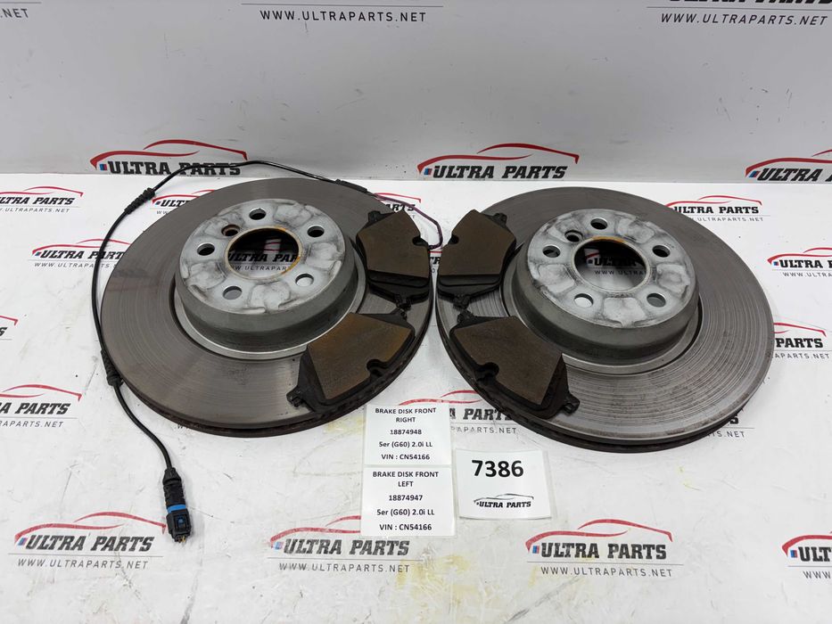 Задни Дискове С Накладки 330X20 За БМВ 5 Г60 Г61 Х3 Г45 BMW 5 G60 G61 X3 G45