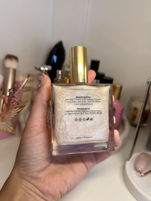 Блестящо олио за тяло Vanilla Glow Saff Beauty