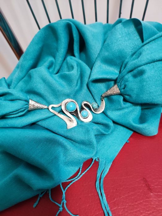 Eșarfă dama turcoaz