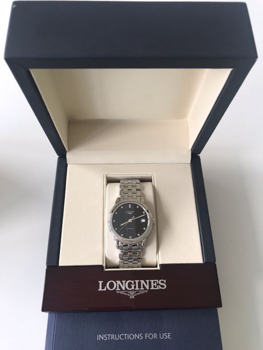 Ceas Longines Flagship L4.774.4.57.6 Automatic cu Diamante - Original