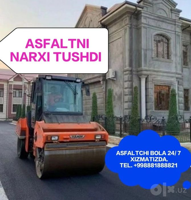 Асфальт хизмати /. Asfalt ishlari. /Aspalt