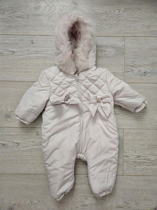 Combinezon gros de iarna roz fetita & gri baietel pt bebe 3 luni 62-68