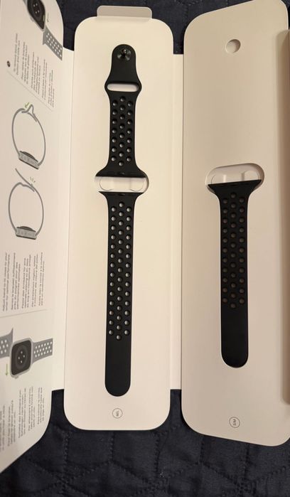 Заглавие: Apple Watch Nike Series 7 (45mm) – Пълен комплект + Втора оригинална Nike каишка