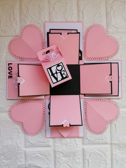 Експлодираща кутия "Розова нежност"