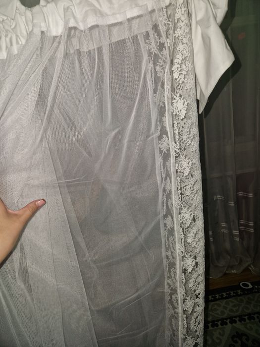 Тюлевая накидка детская, бортики, одеяло