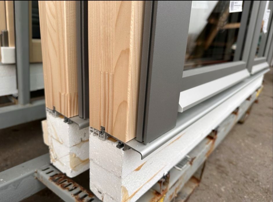 USA TERASA LEMN ALU TRIPAN Germania fereastra balcon antracit H 210 x L 142 Garantie