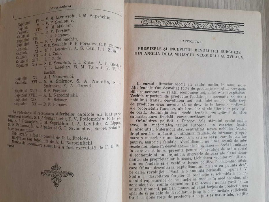Istoria Moderna 1952 impecabila