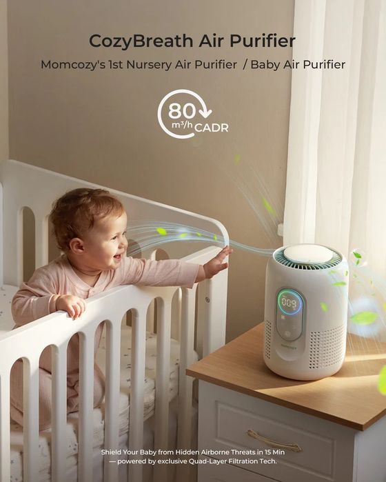 Музикална лампа с бял шум за бебета Momcozy