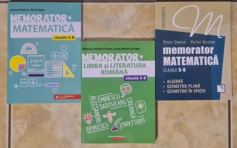 Auxiliare, culegeri romana, matematica evaluarea nationala