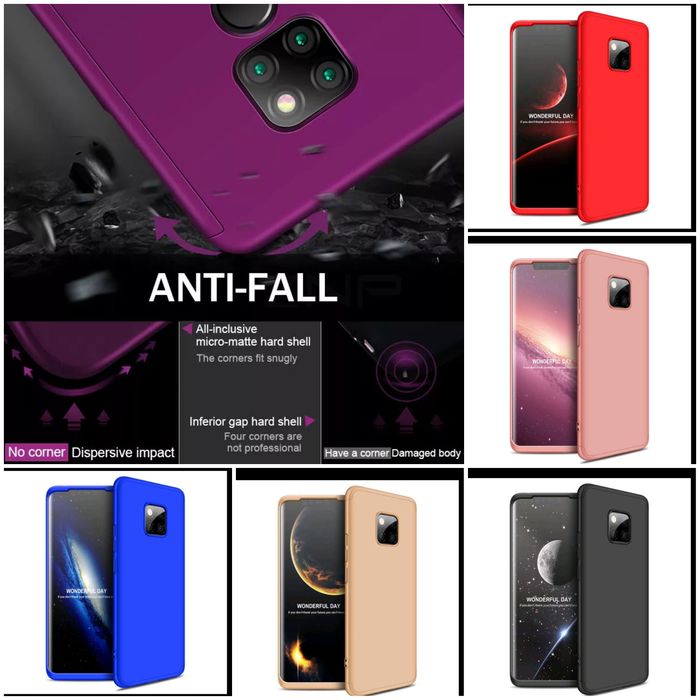 Husa Protectie 360 fata plus spate compatibil Huawei Mate 20 Pro