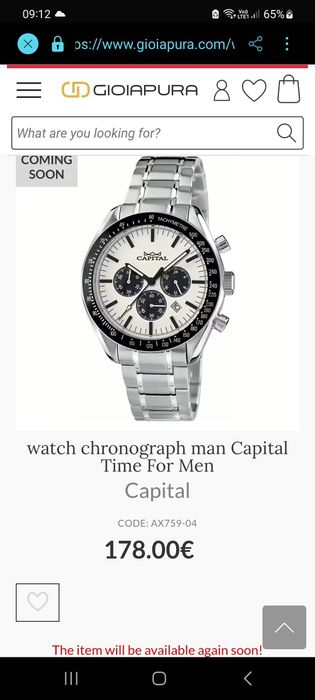 Ceas Capital Chronograph