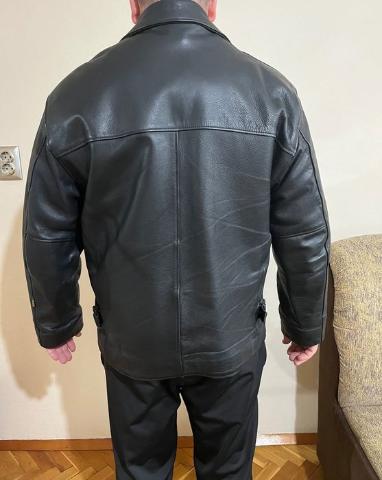 Мъжко кожено яке- телешки бокс