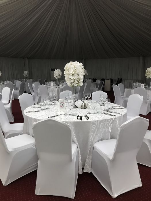 Huse scaune albe lycra pt evenimente